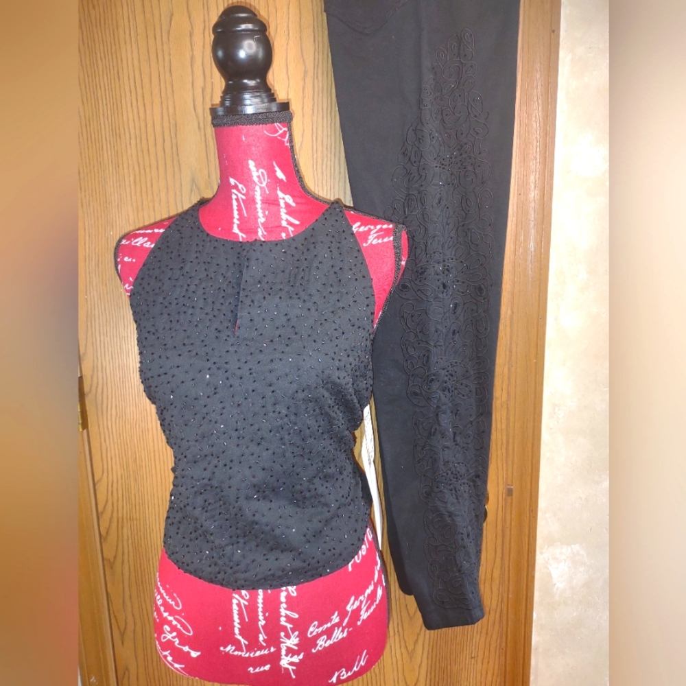Beaded Top and Jeans (4)
